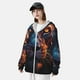 thumbnail image 3 of Balery Forest Cool Lion Sudadera ligera de manga larga con capucha y protección solar UPF 50+ para hombre y mujer, ideal para pesca y running-XX-Large, 3 of 7