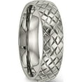 thumbnail image 4 of Titanium Polished And Textured 6mm Band (Size 12) Made In China tb458-12, 4 of 5