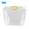 thumbnail image 3 of Unique Bargains 10L Collapsible Water Container Bag, Plastic Storage Jug Folding Water Bag, 2 Pack Clear, 3 of 7