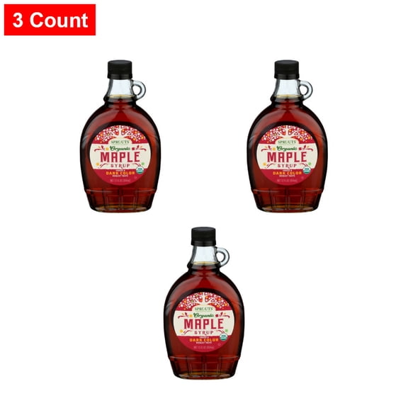 Sprouts Grade A Dark Amber Maple Syrup - 12 fl oz - 3 Count