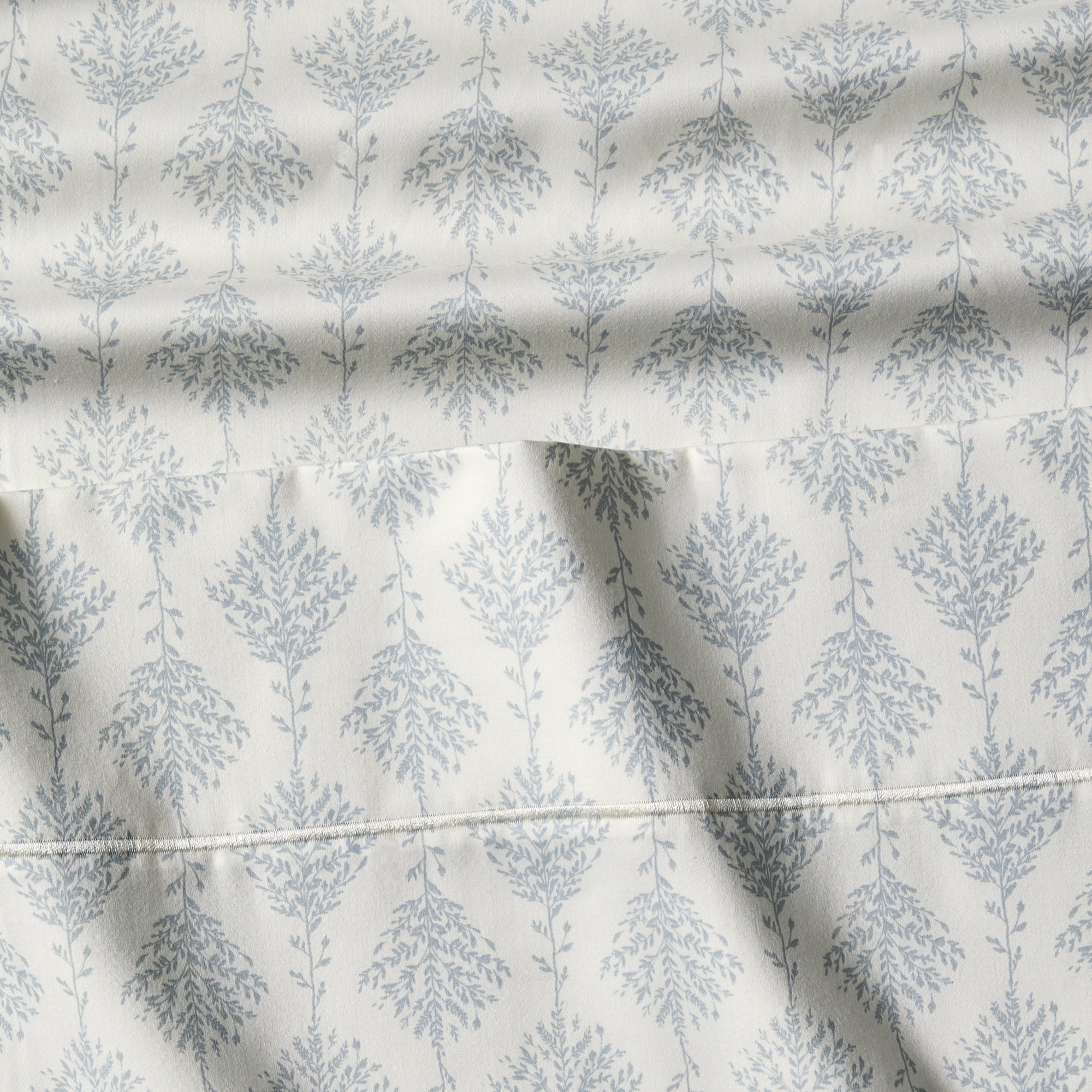 Better Homes and Gardens 400TC Performance 3 Piece Sheet Set, Ogee Print Almond Biscuit, Twin XL