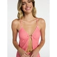 thumbnail image 4 of No Boundaries Bootin Babe Split Front Bikini Top, Women's XXS-XXL, 4 of 5