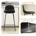 thumbnail image 3 of thksbought Bar Stools Set of 2 Stools 26 Inch Counter Height Barstools with Back Bar Height Stools for Kitchen with Metal Legs(2 Pcs,Black), 3 of 5