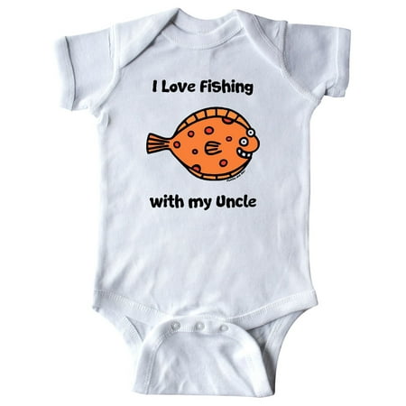 

Inktastic Fishing with My Uncle Gift Baby Boy or Baby Girl Bodysuit