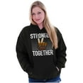 thumbnail image 3 of Stronger Together Peace Sign Equality Hoodie Sweatshirt Women Men Brisco Brands S, 3 of 6