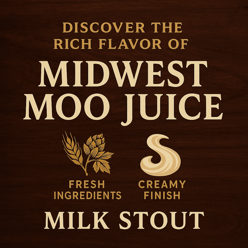 Label Peelers Midwest Moo Juice Milk Stout Beer Kit