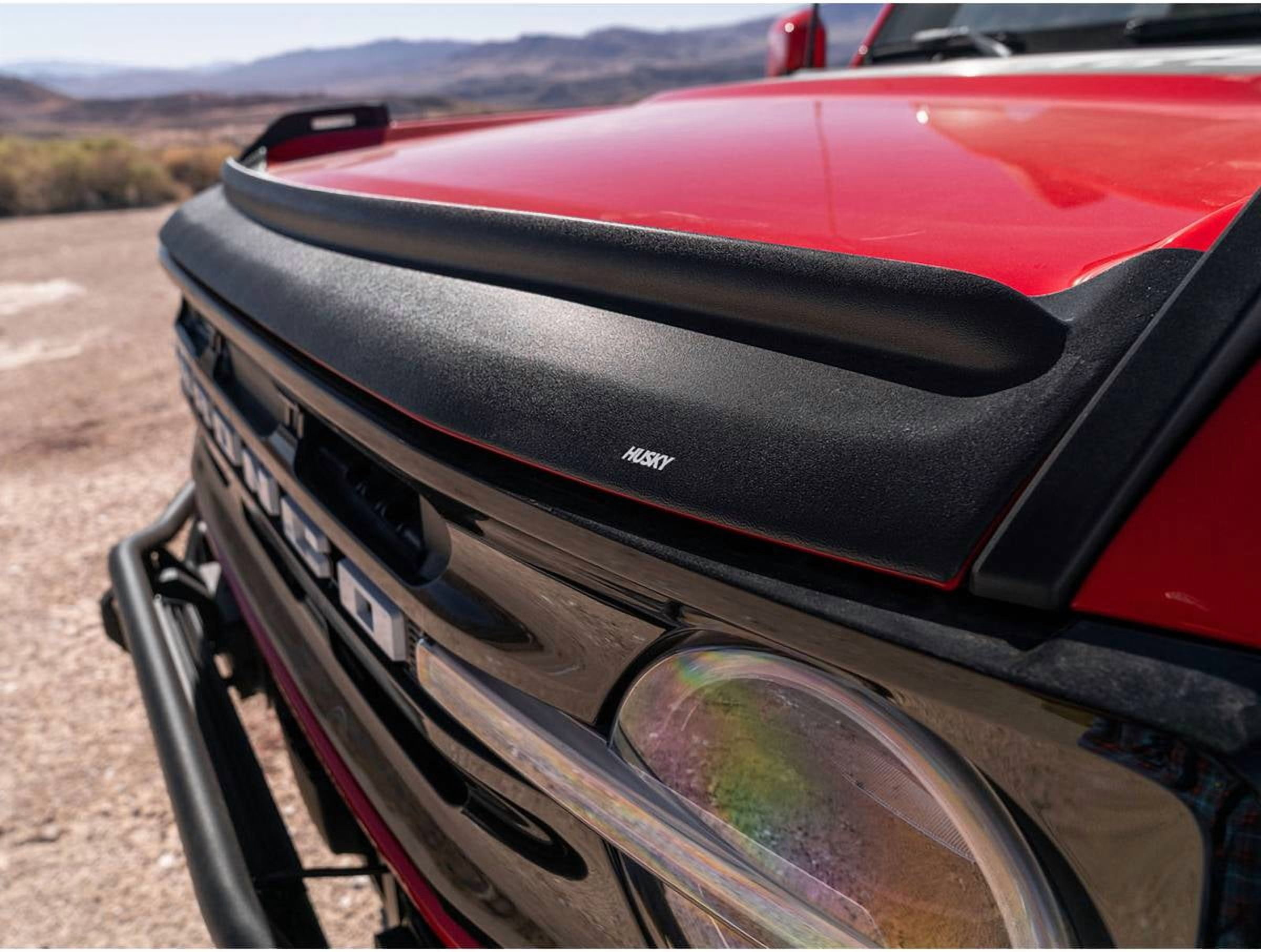 Husky Liners 2830148 Aeroskin II Bug Shield Fits 2018-2025 Jeep Wrangler JL Includes 4xe & Gladiator Except 392 Rubicon & Mojave Textured Black