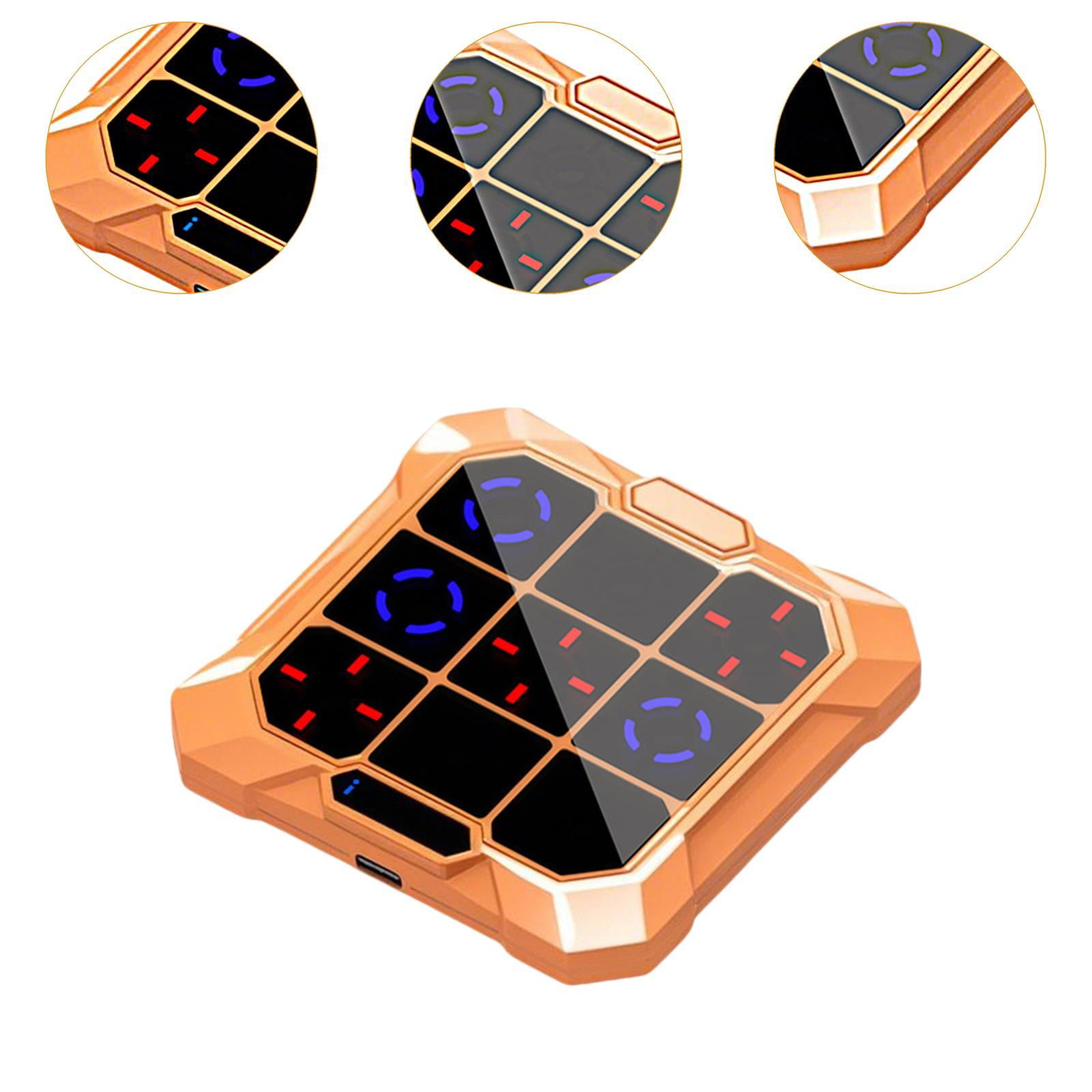 JWQFBC Toe Bolt Game Electronic Gift Road Trips Compact Portable Travel Handheld Puzzle Orange