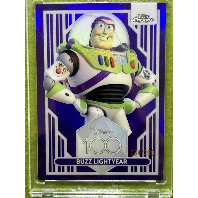 その他 topps chrome disney100 BUZZ LIGHT YEAR Buzz LightYear DISNEY 100 PURPLE REFRACTOR #/299 ToyStory CARD