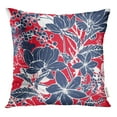 thumbnail image 1 of RYLABLUE Housse de Coussin Motif Élégant Fleurs Rouges Mimosa et Lotus, 1 of 1