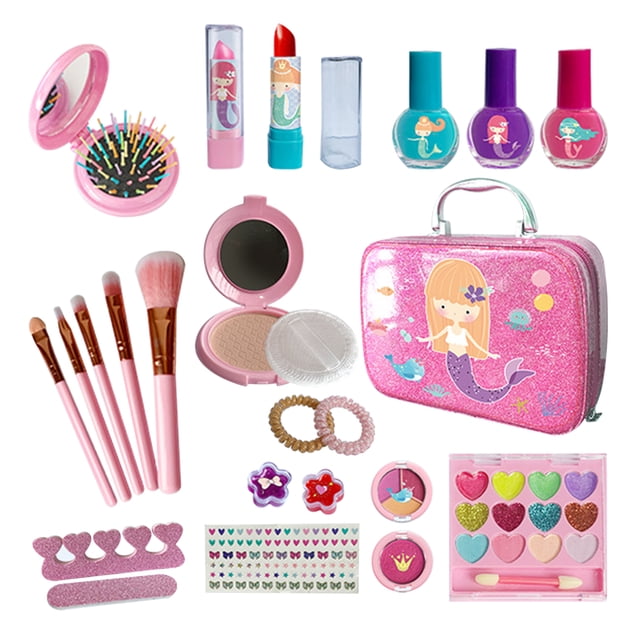 Children's Cosmetic Toy Set Girls Birthday Gift Little Girl Princess Makeup Box