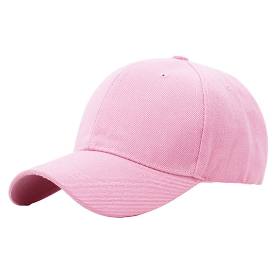 Fashion Solid Color Hook Loop Baseball Cap Unisex Outdoor Sunshade Peaked Hat