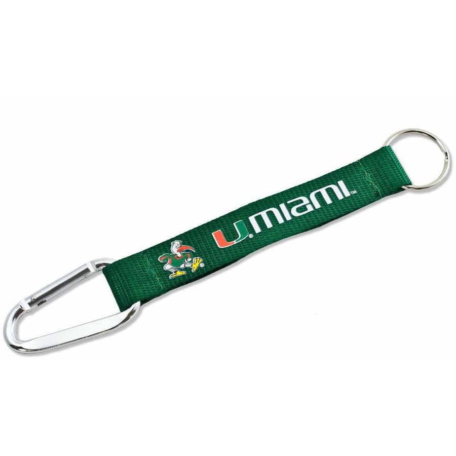 NCAA Miami Lanyard Carabiner Keychain