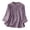 Purple-Tops for women, variant on 3/4 Length Sleeve Womens Tops Button Down Cotton Linen Shirts Mandarin Collar Embroidered Blouses