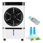 YouYeap Air Cooler Portable Evaporative Air Cooler Fan with Remote Control Casters Suitable for Home Office