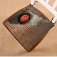 thumbnail image 1 of ABPHQTO Baloncesto incrustado en una pared de ladrillo Cojín para silla Cojín para asiento Cojín para silla Cojín para suelo 40x40 cm, 1 of 1