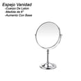 thumbnail image 2 of Espejo De Vanidad Doble Cara Aumento Alfa Cromado de Acero Inoxidable 15 cm, 2 of 4