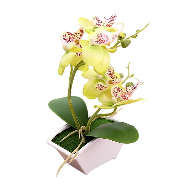 Artificial Bonsai Faux De Flor Toque Real Arreglo De Plantas En interior y exterior Oficina en hogar Boda Decoración Colco bonsái sintético