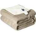 thumbnail image 1 of Heat Blanket \uDx\uD Throw Soft Flannel & Sherpa Reversible Electric Blanket with Heat Settings Timer Setting and Hours Auto-Shut Off, 1 of 7