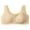 Beige, variant on Women Front Closure Post Surgery Compression Everyday Bra Wireless Mastectomy Bras with Wide Straps