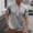 #Gray, variant on DPTALR Men's Fashion Casual Solid Color Short Sleeve Stand Collar Button-Up Shirt,Gray, XL