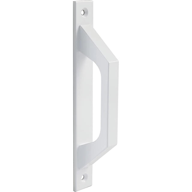 Tirador recto de aluminio en color blanco para puertas correderas o de paso batientes - 20*20,5*17,5cm - Tirador recto funcional y cómodo