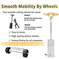 thumbnail image 4 of Universal Patio Heater Wheel Kit-Easy to Move/Install-Gas Patio Heater Replacement Universal Movable Wheel, Patio Heater Parts Outdoor Umbrella Gas Heater Wheel, 4 of 5