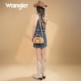 thumbnail image 7 of Wrangler Barrel Bag Retro Top Handle Bags with Crossbody Strap Boston Satchel Purse and Handbag Women, Tan, 7 of 7
