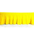 thumbnail image 3 of 600-TC Pima Cotton Universal Wrap Around Bed Skirt King (76" x 80") Size, Easy Fit 1-PC Bed Skirt Luxury Fabric 3 Sided Coverage 24" Drop Length, Yellow, 3 of 4