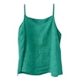 thumbnail image 6 of BILIKEYU Loose Fit Linen Tank Tops Women, Casual Sleeveless Cami Breathable Cotton Summer Shirts Flowy Beach Cruise Vacation Outfits, Blackish Green, 6 of 9