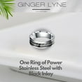 thumbnail image 2 of One Ring Wedding Band for Men or Women 8mm Stainless Steel Ginger Lyne Collection, 2 of 5