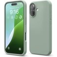 thumbnail image 1 of KOMI Compatible with iPhone 16 Pro Max Case, Premium Liquid Silicone Case, Full Body Protective Cover, Shockproof, Slim Phone Case, Anti-Scratch Soft Microfiber Lining, 6.9 inch Khaki Green, 1 of 5