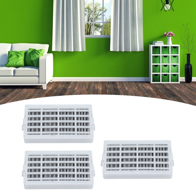 Refrigerator Air Filter, Fridge Filter Screen Durable 3PCS Harmless for W10311524 AIR1 RAF1180 for Home