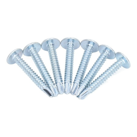 

EOTVIA 50PCS Head Drill Screws Galvanized Carbon Steel Self Drilling Screws 4.2x32mm Screw Fastener Drill Screw