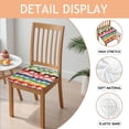 thumbnail image 2 of Pioneer Flower Seat Covers for Dining Room Chairs Set Of 4,Stretch Printed Washable Chair Seat Cover with Elastic Ties and Button,Removable Waterproof Couch Cushion Covers, 2 of 6