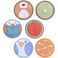 thumbnail image 1 of Juego de 6 salvamanteles de silicona para platos calientes - Antideslizantes - 2 tamaños (8,9 cm), 1 of 5