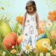 thumbnail image 3 of YUEHUA Toddler Baby Girl Cute Strap Jumpsuit One-piece Romper Leggings Summer Clothes with Pockets, 3 of 5