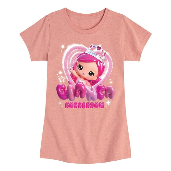 Yummiland - Bianca Bubblegum - Toddler And Youth Girls Fitted Short Sleeve Graphic T-shirt