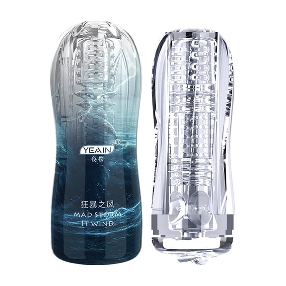 2 Styles of Male Masturbator Cup for Men, Super Soft Masturbator Pockey Vacuum Cup Adult Sex Toy for Men