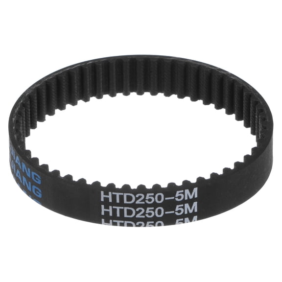 Uxcell HTD5M-250 Rubber Timing Belt 50 Teeth Closed Loop Belt 0.59" Width 9.84" Length