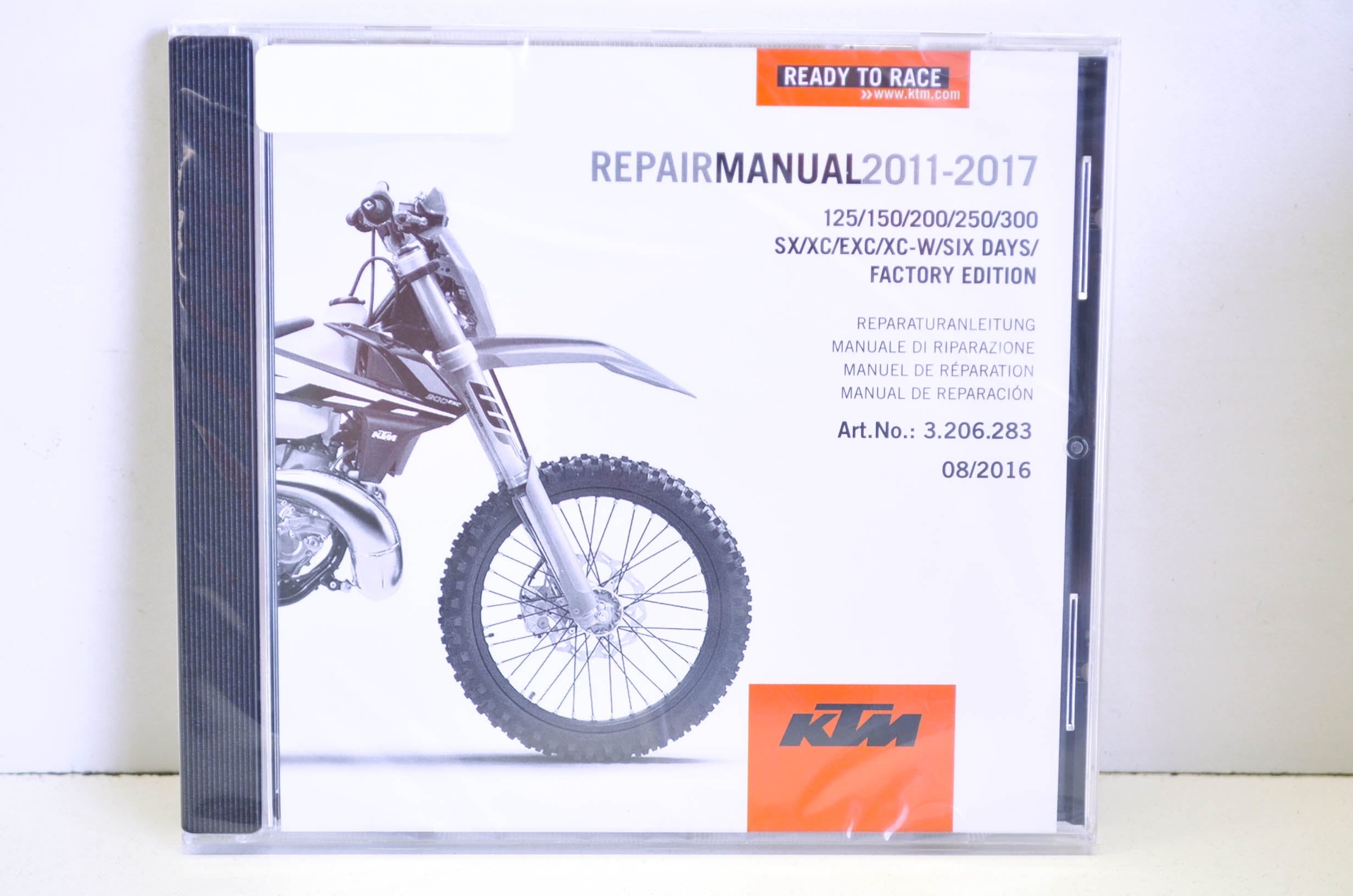 KTM 3206283 2011-2017 125-300 SX/XC/EXC/XC-W/ SIX DAYS Factory Edition Repair Manual CD Disc QTY 1 - Walmart.com