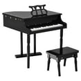 thumbnail image 2 of Costway Children 30 Key Toy Grand Baby Piano with Kids Bench Wood Black, 2 of 9