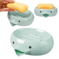thumbnail image 2 of Gnwei 1 Pack Cute Cartoon Animal Plastic Soap Dishes,Soap Holder with Drain,Soap Dish Container,Dish Soap Tray,Sponge Holder,Soap Tray for Shower,Bathroom,Bar,Kitchen,Counter, 2 of 7
