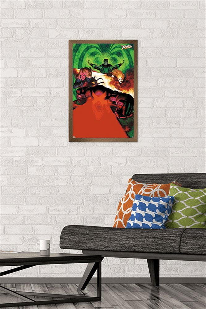 Marvel Comics - The X-Men - Emma Frost Magneto Magik Cyclops Wall Poster, 14.725" x 22.375", Framed