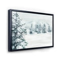 thumbnail image 3 of Designart 'Snowy Pine Trees On Mountain' Traditional Framed Canvas Wall Art Print, 3 of 5