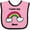 Pink and Black, variant on Inktastic I Love my Mom Boys or Girls Baby Bib