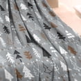 thumbnail image 3 of Gray Christmas Tree Pattern Blanket,Comfortable Soft Flannel Throw Blanket,All Season,Warm Lightweight Blankets for Sofa Bed Couch Living Room Chair,30"x40", 3 of 4