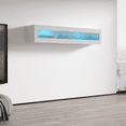 thumbnail image 3 of Fly Modular Wall Mounted Floating Media Cabinet (Type-51) White, 3 of 5