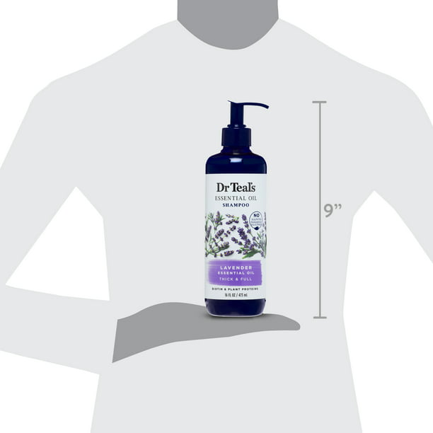 Dr Teal's Essential Oil Volumizing Daily Shampoo with Lavender, 16 fl - Walmart.com