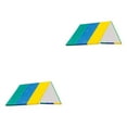 thumbnail image 1 of Redempat Waterproof Swing Set Replacement Tarp Roof Tent Sunshade Enhanced Performance Green Yellow Blue 132x226cm 2Set, 1 of 6